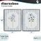 Stupell Industries Blue Blooms & Stripes 2pc Framed Giclee Set, design by Tava Studios